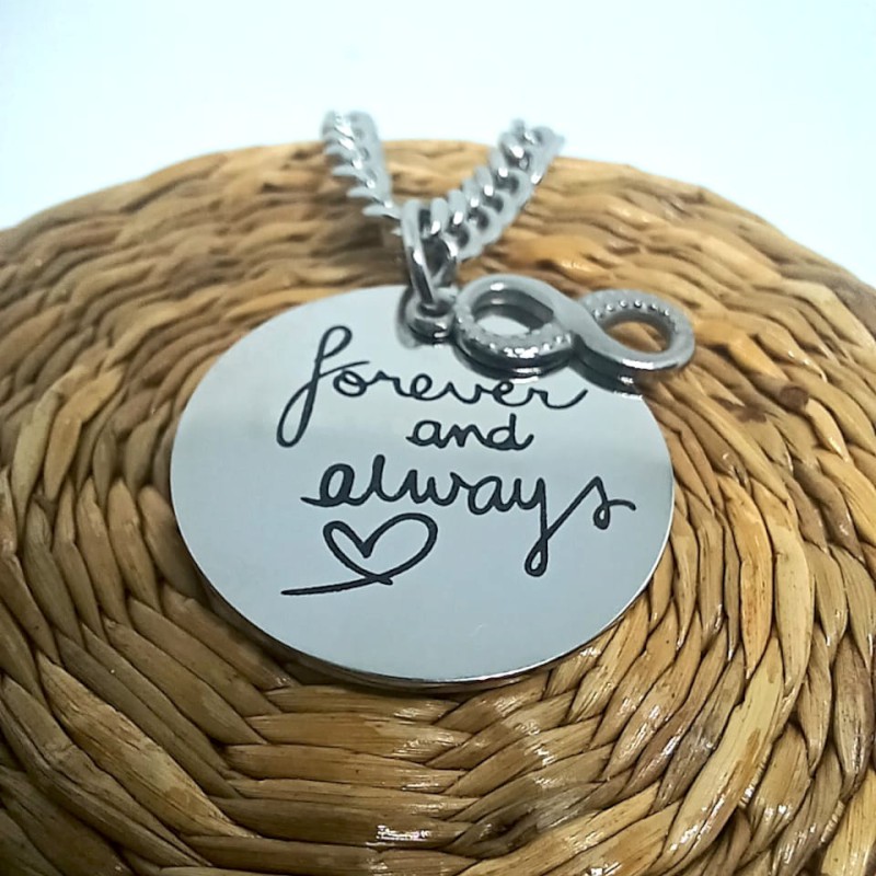 Double Pendant Necklace - Forever and always